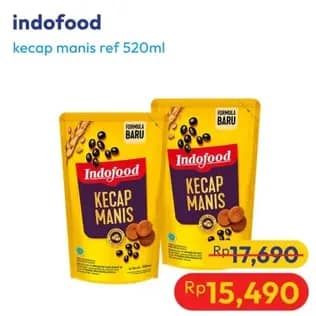 Promo Harga Indofood Kecap Manis 520 ml - Hypermart