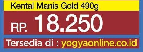 Promo Harga FRISIAN FLAG Susu Kental Manis Gold 490 gr - Yogya