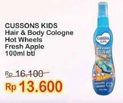 Promo Harga CUSSONS KIDS Hair & Body Cologne Fruit Apple 100 ml - Indomaret