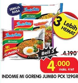 Promo Harga Indomie Mi Goreng Jumbo All Variants 120 gr - Superindo