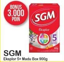 Promo Harga SGM Eksplor 5+ Susu Pertumbuhan Madu 900 gr - Alfamart