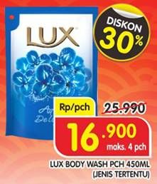 Promo Harga LUX Body Wash 450 ml - Superindo