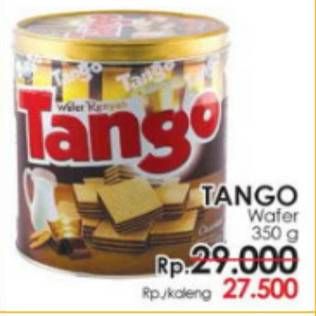 Promo Harga TANGO Wafer Chocolate 350 gr - Indomaret