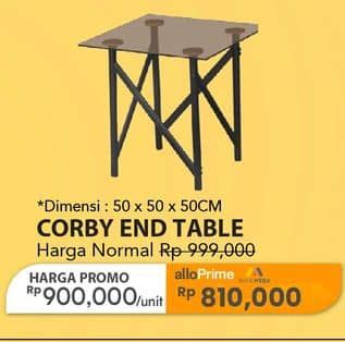 Promo Harga Corby End Table  - Carrefour