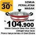 Promo Harga MASPION Peralatan Masak Colouris Deep Wok 24cm  - Giant