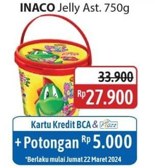 Promo Harga Inaco Mini Jelly per 50 cup 15 gr - Alfamidi