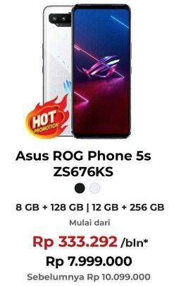 Promo Harga Asus ROG Phone 5s 8 GB + 128 GB, 12 GB + 256 GB  - Erafone