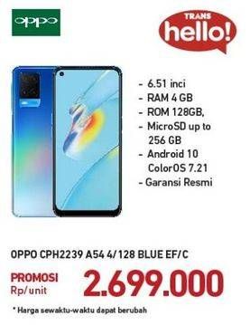 Promo Harga OPPO A54  Starry Blue  - Carrefour