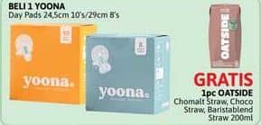 Promo Harga Yoona Pembalut Organik Day 24.5 Cm, Night 29 Cm 8 pcs - Alfamidi