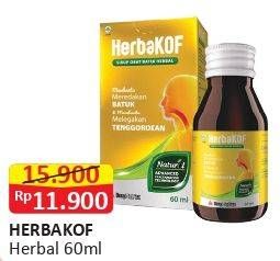 Promo Harga HERBAKOF Obat Batuk 60 ml - Alfamart