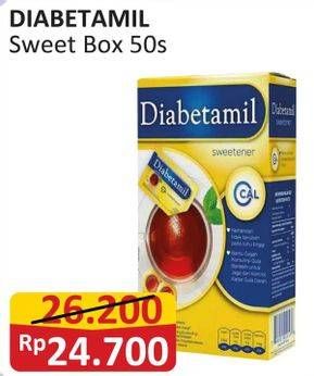 Promo Harga Diabetamil Sweetener per 50 sachet 1 gr - Alfamart