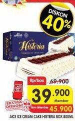 Promo Harga Aice Ice Cream Histeria Vanila Family 800 ml - Superindo