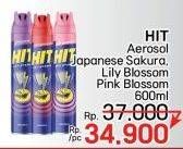 Promo Harga HIT Aerosol Japanese Sakura, Lilly Blossom, Pink Blossom 600 ml - LotteMart