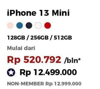 Promo Harga APPLE iPhone 13 Mini 256 GB, 512 GB, 128 GB  - Erafone