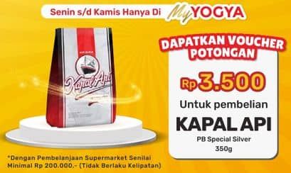 Promo Harga Kapal Api Kopi Spesial Silver 380 gr - Yogya