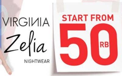 Promo Harga Virginia/Zelia Nightwear  - Carrefour