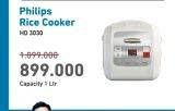 Promo Harga PHILIPS HD3030 | Rice Cooker  - Electronic City
