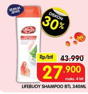 Promo Harga Lifebuoy Shampoo All Variants 340 ml - Superindo