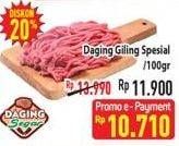 Promo Harga Daging Giling Sapi Spesial per 100 gr - Hypermart