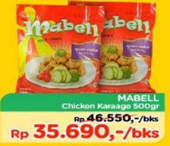 Promo Harga MABELL Chicken Karaage 500 gr - TIP TOP