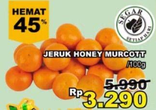 Promo Harga Jeruk Honey Murcot per 100 gr - Giant