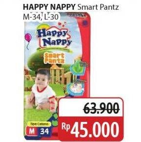 Promo Harga Happy Nappy Smart Pantz Diaper L30, M34 30 pcs - Alfamidi
