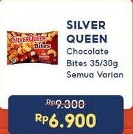 Promo Harga Silver Queen Bites Almond, Cashew, Dark 30 gr - Indomaret