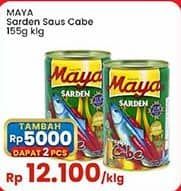 Promo Harga Maya Sardines Cabe / Chilli 155 gr - Indomaret