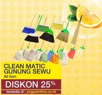 Promo Harga CLEAN MATIC Perlengkapan Kebersihan/GUNUNG SEWU Cleaning Equipment  - Yogya