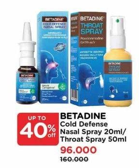 Promo Harga Betadine Nasal/Throat Spray  - Watsons