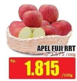 Promo Harga Apel Fuji RRT per 100 gr - Hari Hari