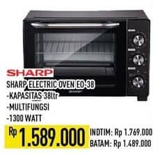 Sharp Electric Oven EO-38 3800 ml Harga Promo Rp1.589.000, INTIM Rp1.769.000
BATAM Rp1.489.000

Spesifikasi ;
- Multifungsi
- 1300 Watt