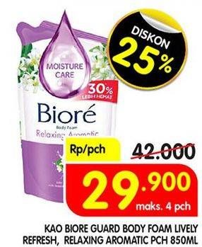 Promo Harga Body Foam Lively Refresh / Relaxing Aromatic  - Superindo