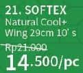 Promo Harga Softex Natural Cool+ Super Slim 29cm 10 pcs - Guardian