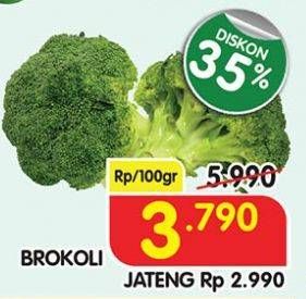 Promo Harga Brokoli per 100 gr - Superindo