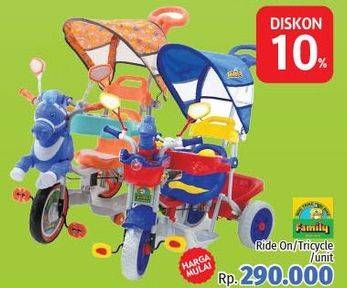 Promo Harga FAMILY Trycycle Unicorn  - LotteMart