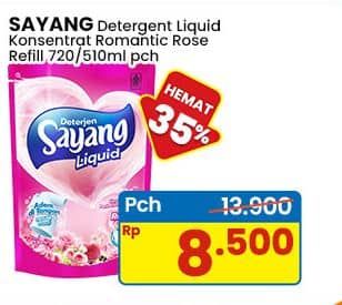 Promo Harga Sayang Liquid Detergent Rose 510 ml - Indomaret
