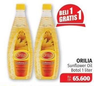 Promo Harga ORILIA Sunflower Oil 1000 ml - Lotte Grosir