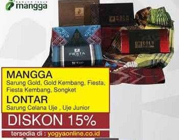 Promo Harga MANGGA Sarung Gold / Gold Kembang / Fiesta / Fiesta Kembang / Songket / LONTAR Sarung Celana / Celana Uje / Uje Junior  - Yogya