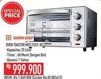 Promo Harga MASPION Oven Toaster MOT 2502 BS 25 ltr - Hypermart