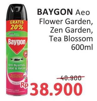 Promo Harga Baygon Insektisida Spray Flower Garden, Zen Garden, Tea Blossom 600 ml - Alfamidi