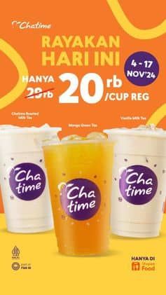 Promo Harga Rayakan Hari Ini  - Chatime