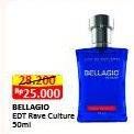 Promo Harga Bellagio Eau De Toilette Rave Culture 50 ml - Alfamart