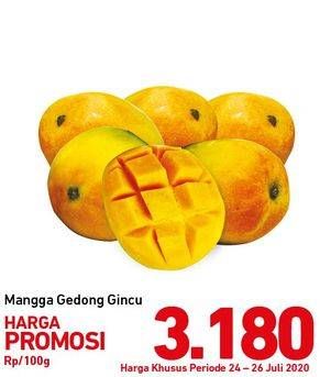 Promo Harga Mangga Gedong Gincu per 100 gr - Carrefour