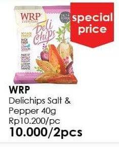Promo Harga WRP Deli Chips Salt Pepper per 2 pouch 40 gr - Guardian