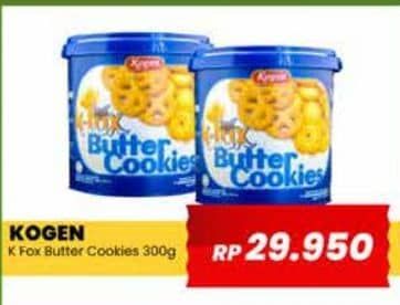 Promo Harga Kogen K-Fox Butter Cookies 300 gr - Yogya