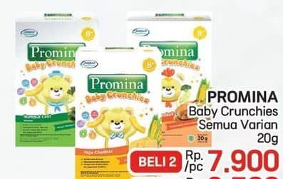 Promo Harga Promina 8+ Baby Crunchies All Variants 20 gr - LotteMart