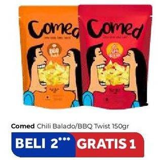 Promo Harga COMED Comro Kering Bumbu Shaker BBQ Twist, Chili Balado 150 gr - Carrefour