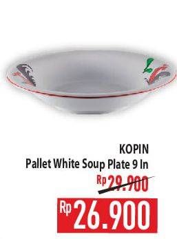 Promo Harga KOPIN Bowl Pallet White Soup 9 In  - Hypermart