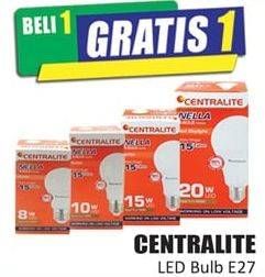 Promo Harga CENTRALITE LED Bulb E27 CDL 10W, E27 CDL 13W, E27 CDL 15W, E27 CDL 3W, E27 CDL 5W, E27 CDL 8W  - Hari Hari